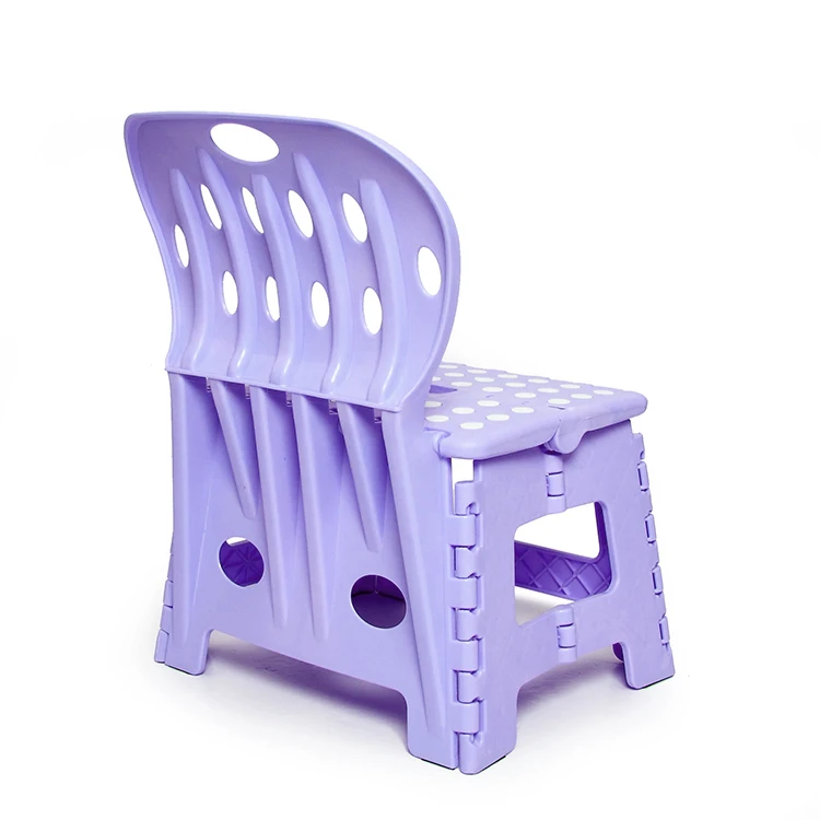 
factory price save space backrest folding step chair 