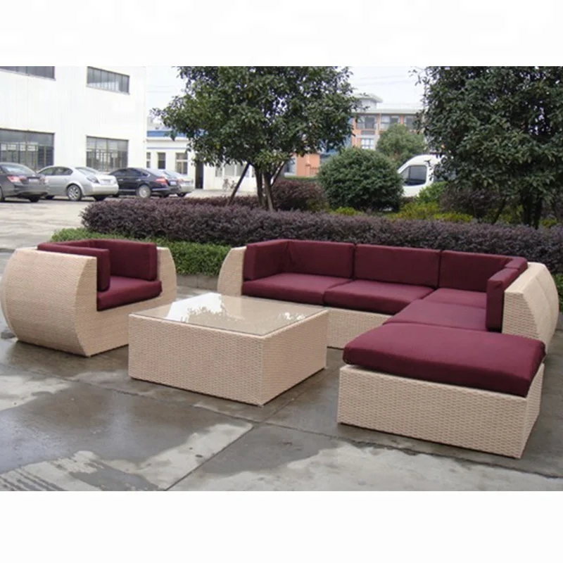 outdoor PE rattan wicker furniture garden sofa patio furniture