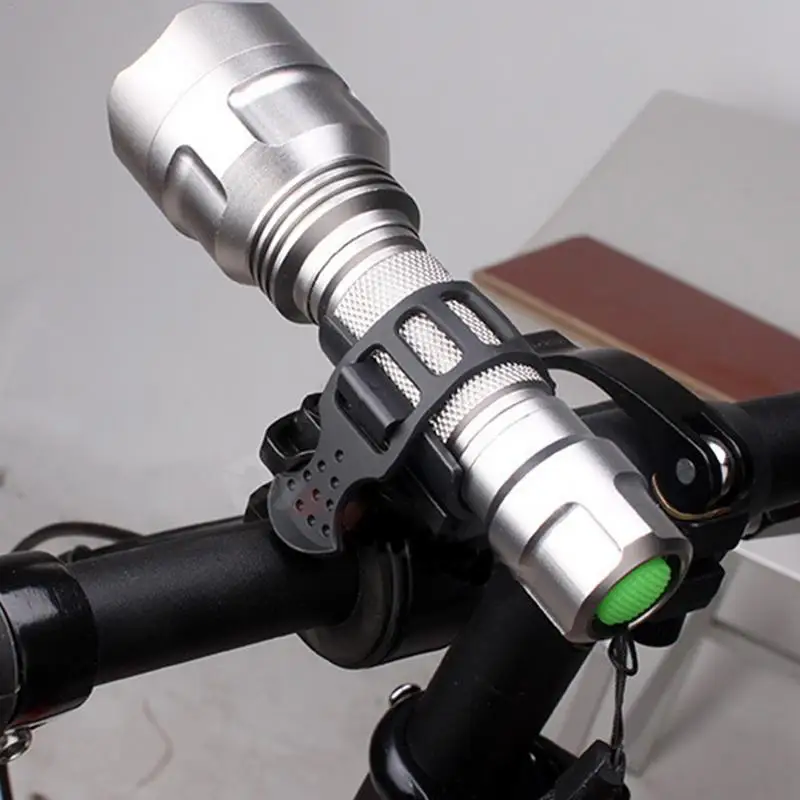 
Cheaper Plastic And Silicone Bicycle Flashlight Holder Cycling Accessories Bicycle Light Bracket 