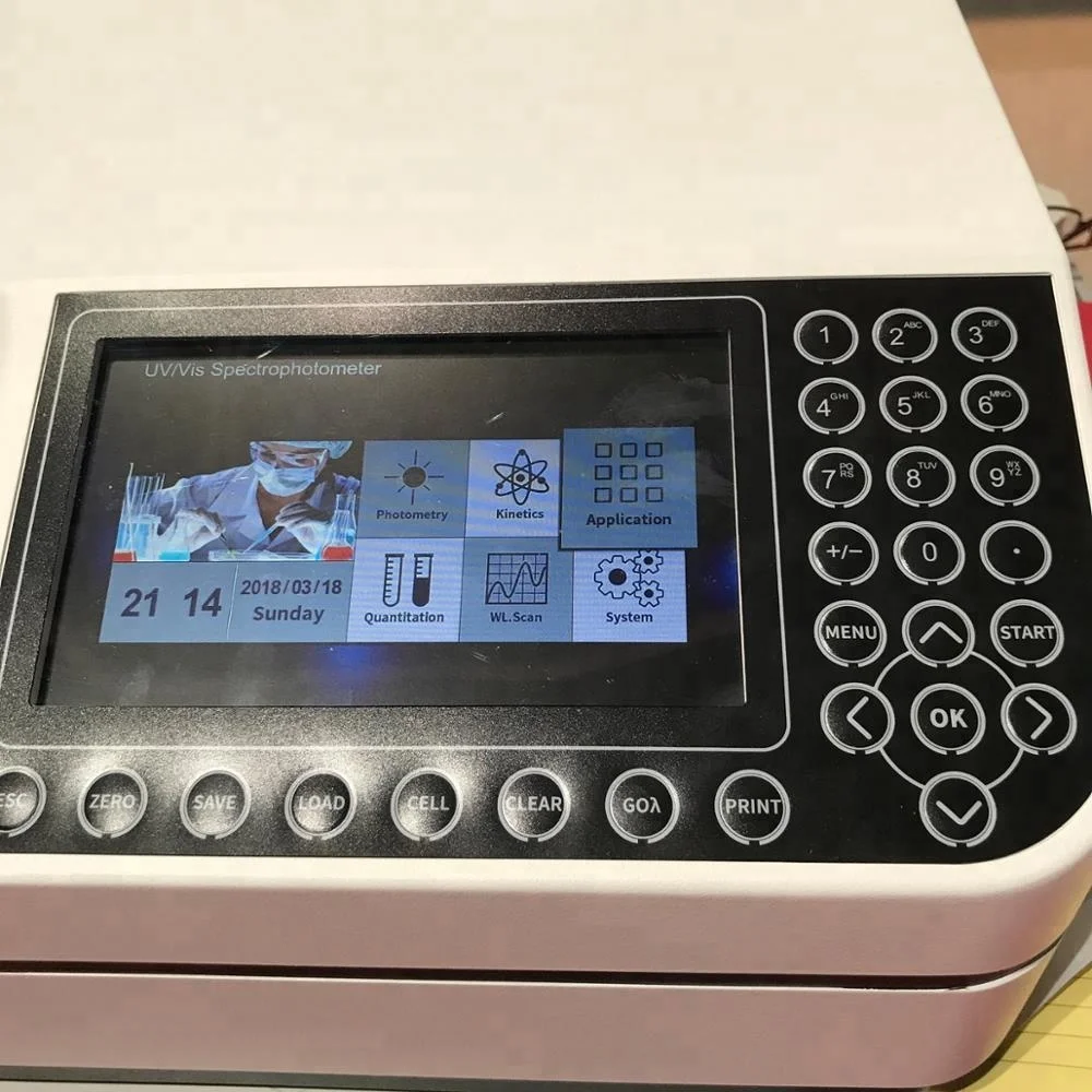 Laboratory Cheap Portable Single Beam UV VIS Scanning Color Screen Spectrophotometer Price China,Spectrometer with 21 CFR