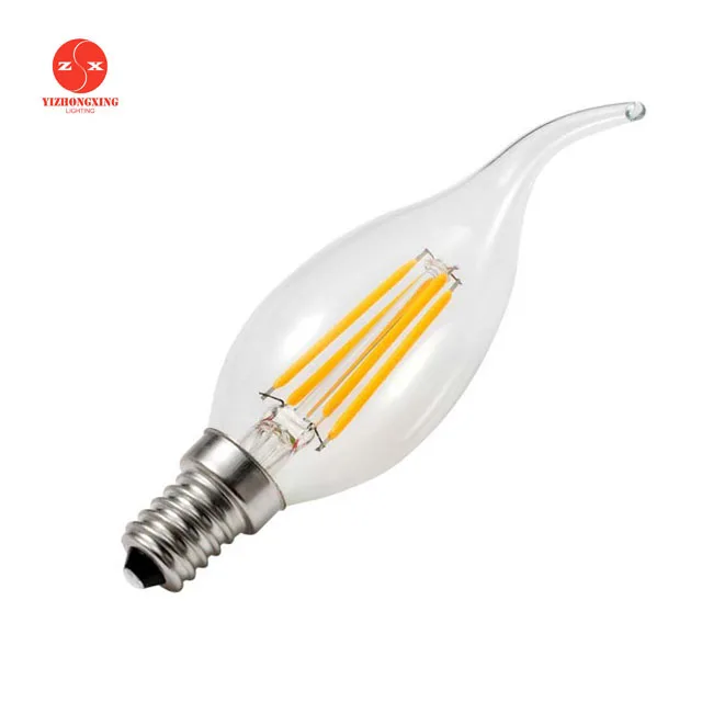 C35 C32 LED Candle Bulbs 2w 4w 6w 360 degree led filament candle bulb  led lighting E10/E11/E12/E14/E17/B15