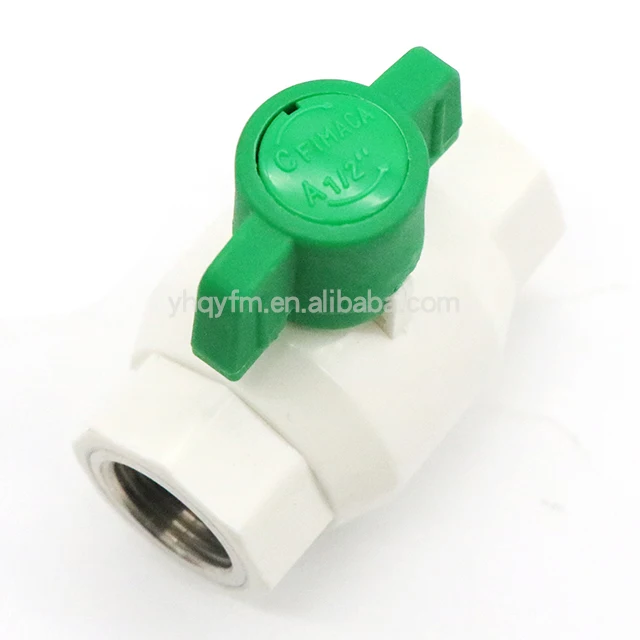 Plastic PPR brass Ball Valves ABS Handle Gardening Greenhouse Wholesale low pressure valve