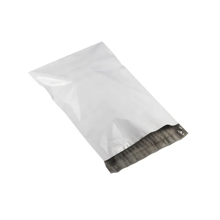 
In stock Low MOQ white poly mailer plastic packaging mailing shipping envelope courier bag for clothing 