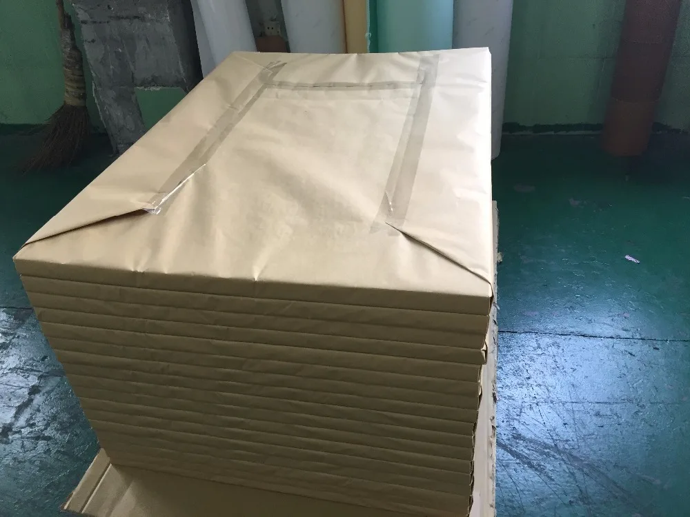 China Supplier Best 80 gsm White Mirror Coated Sticker Paper With Yellow Release Paper