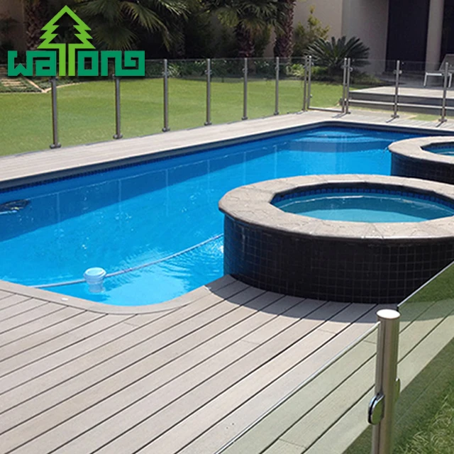 
Waterproof composite wood decking laminate flooring swimming pool deck 