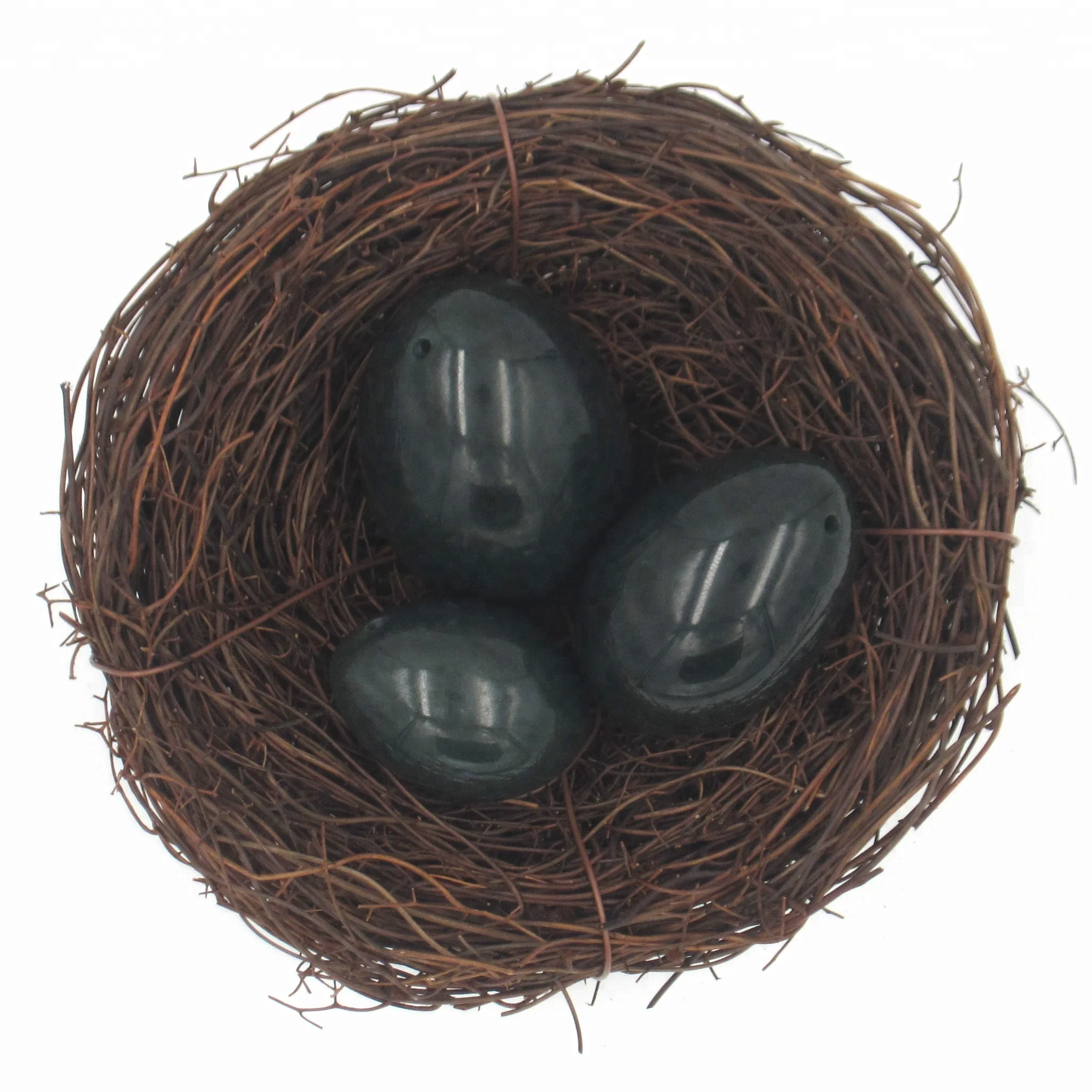 China Supply Semi-precious Stone Yoga Egg 3 in1 Nephrite Jade Eggs