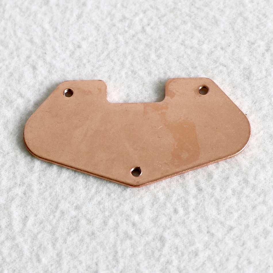 6-32 US Standard Screw Holes Tele Electric Guitar Pickup Baseplate with Copper Plated Steel Material