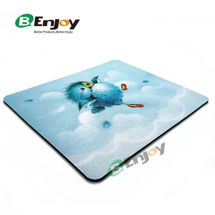 Polyester Fabric Top Mousepad with Antislip Rubber Back