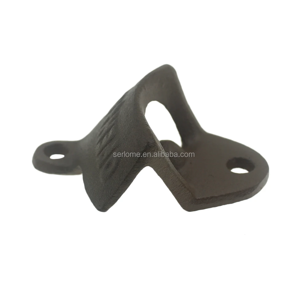 
Rustic Farmhouse Style Cast Iron OPEN HERE Vintage Wall Mounted Stationary Bottle Opener 