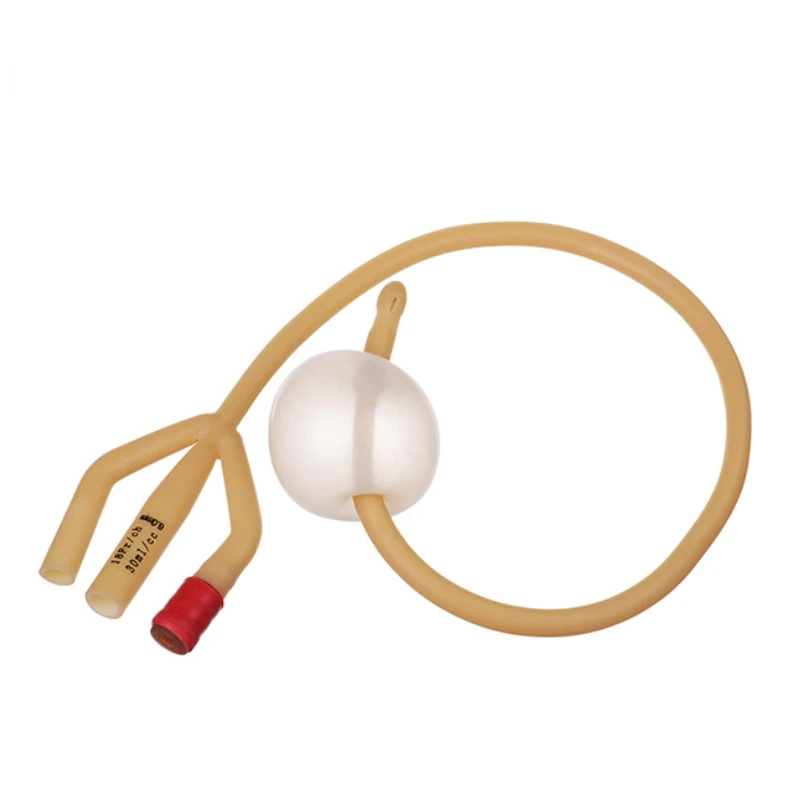 1 2 3 way 16 size french pediatric urinary double lumen catheter types temperature probe sterilization foley catheter