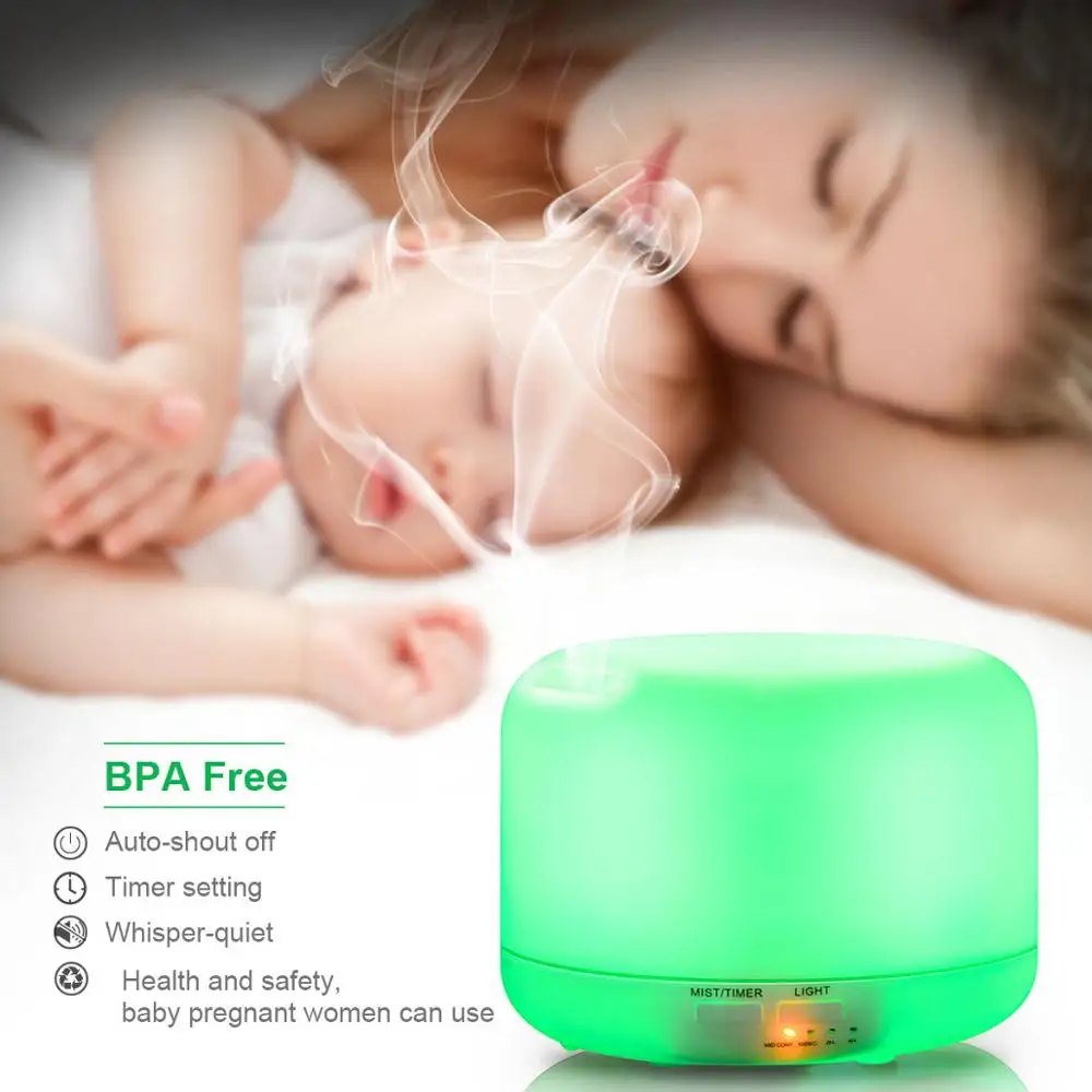 
Remote control 300ml ultrasonic Cool Mist Aroma Diffuser with changing colored led lights Aromatherapy Humidifier 