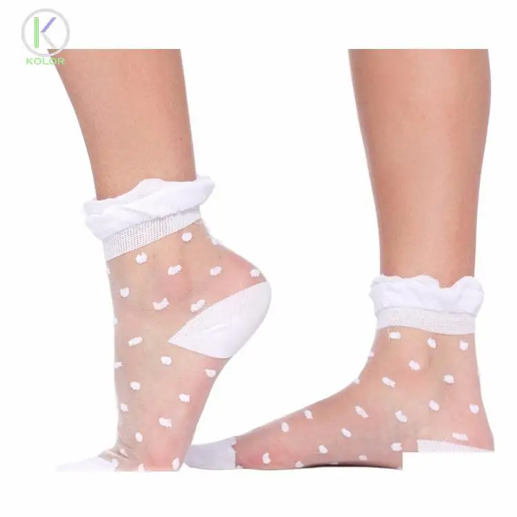 Женские кружевные короткие носки