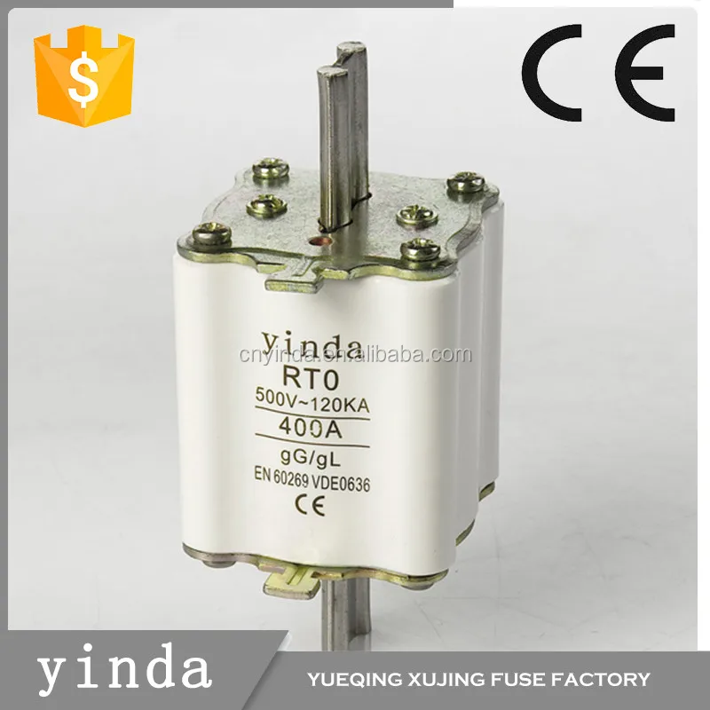 RT0 series short circuit protection ceramic fuse link RT0 200A 500V