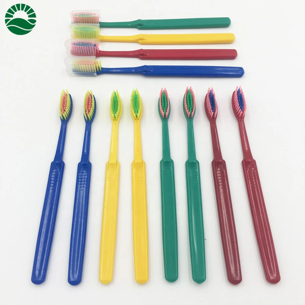 
ORALIENT FAMILY 12 pcs hard bristle round plastic box family packed toothbrush 