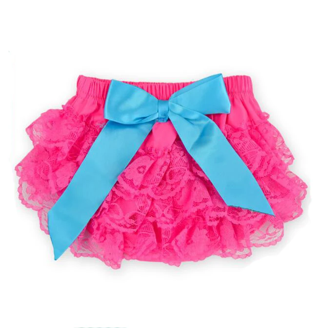 
Factory cheap Newborn Infant lace diaper covers children ruffle bloomers baby underwear 
