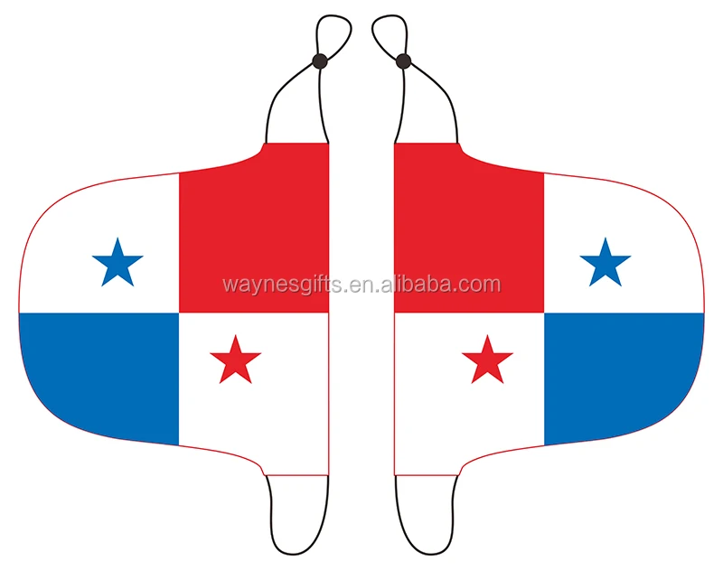 custom Panama car mirror cover car mirror flag