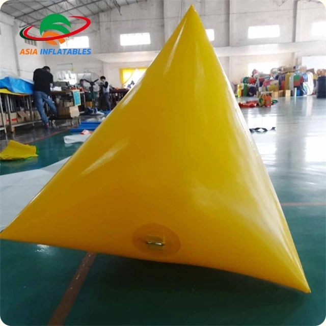 Надувной плавательный буй, надувные плавающие треугольные буи для аквапарка