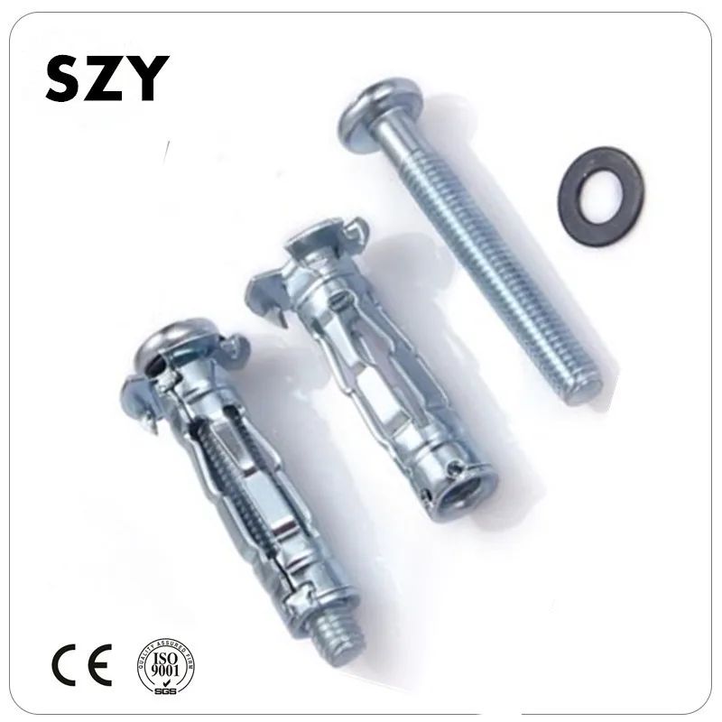 The carbon Steel square washer cup spring shim spring lock washer full thread  zinc steel rod