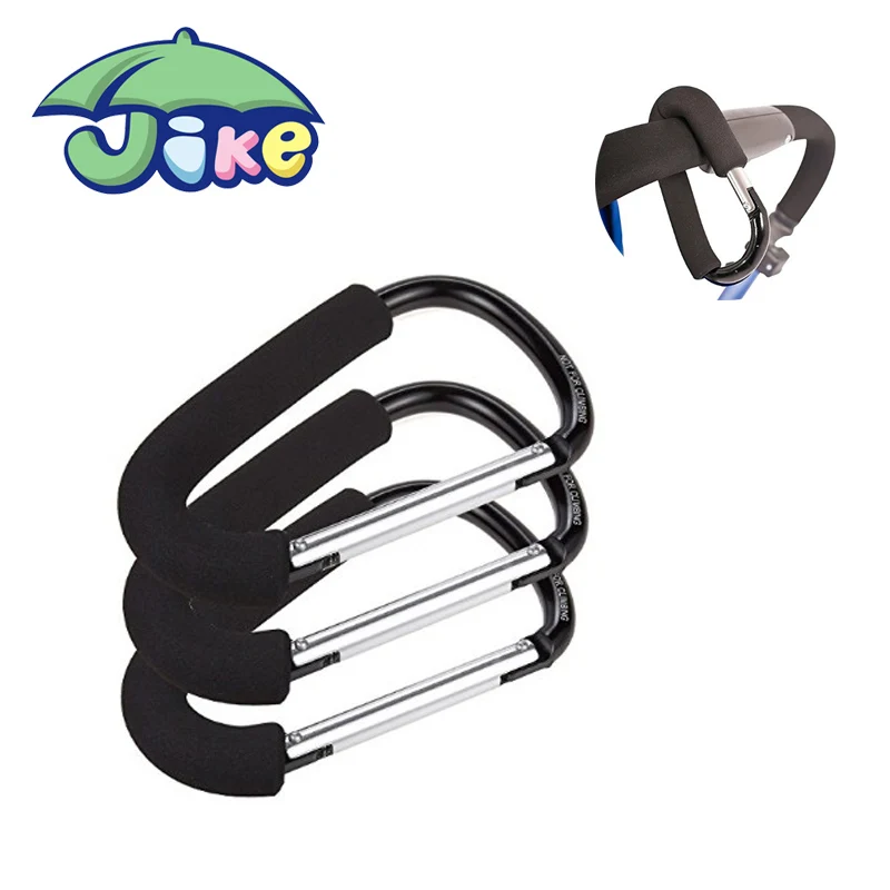 
high quality aluminium universal baby stroller hook Mommy Hook carabiner bulk multi-purpose buggy hook 