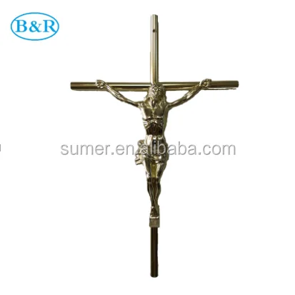 D075  coffin catholic crucifix  Iron cross and Copper Jesus coffin casket crucifix