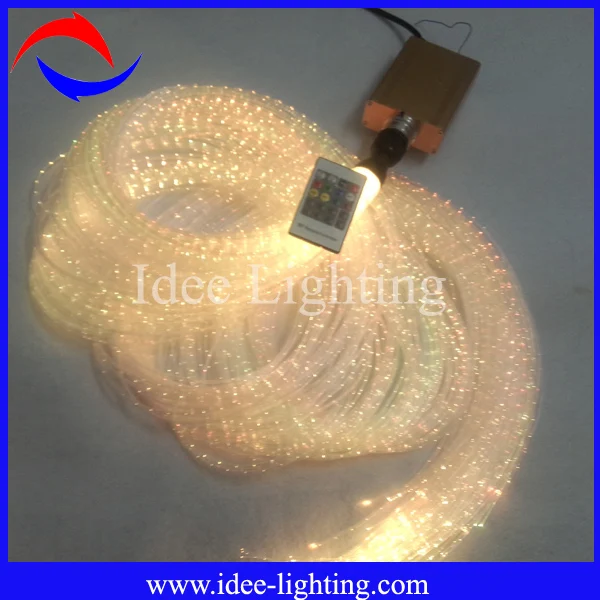 LED water curtain optic fiber light
