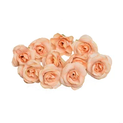 Shininglife Brand cheap Small fabric rose heads artificial rose for hair clip