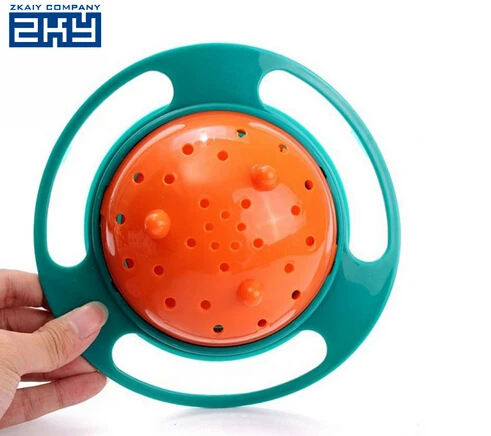 Универсальный 360 градусов Детские неразливающиеся чаша, кормление тренировки повернуть детская водостойкая формочка, пищевая промышленность вращающаяся чаша