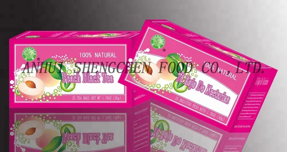 Chinese Dried Rose Flower / Mint /  Peach Black Tea Red Tea