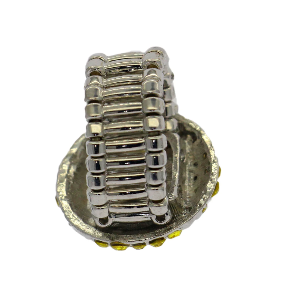 Hot fashion outdoor sports softball baseball alloy yellow diamond ring charm sports series jewelry