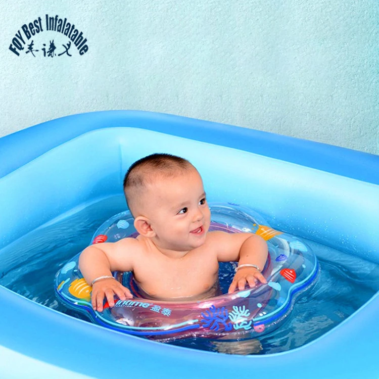 PVC water safety inflatable swimming pool baby floating ring customised star Swan collar sunshade small seat kids toddler float