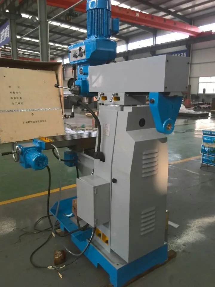 small Horizontal &vertical gear drive drilling and milling machine ZX7550cw