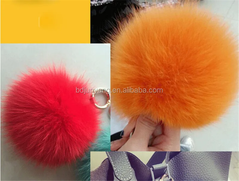 Китайский мех енота шары / черный кролик меховая шапка / сумка мех пом аксессуары