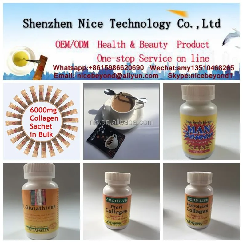 
Herbal supplement beauty product collagen whitening pills Brighten skin 