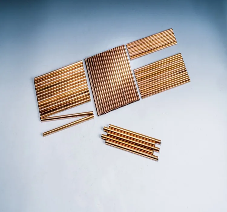 OD 4.76-12 mm double wall brazed copper coated tube