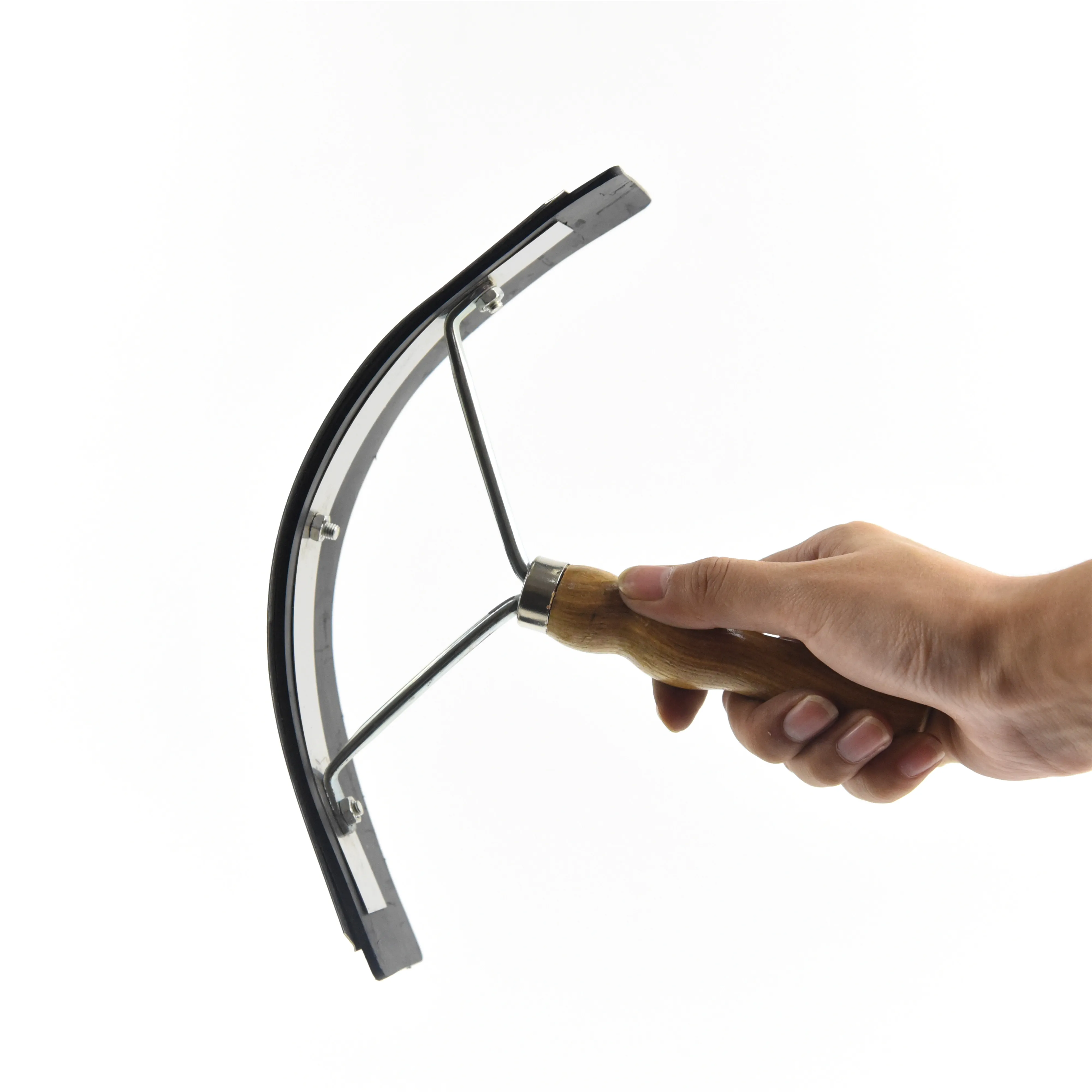 Metal Horse Sweat Scraper with Wooden Handle