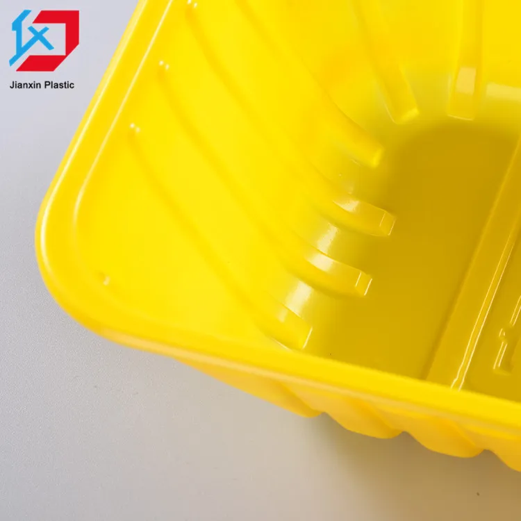 Customized disposable plastic meat tray food storage vacuum seal container