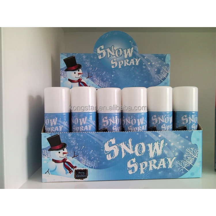 custom logo spray snow for Christmas party decorations