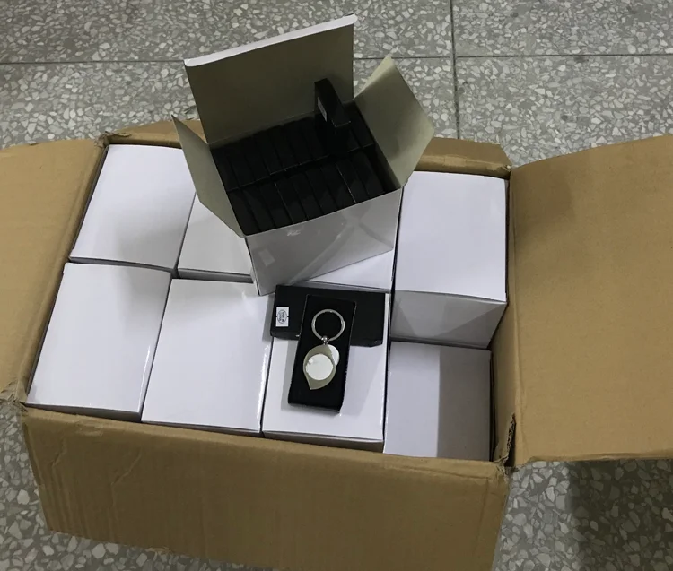 High Quality Heart Shaped Sublimation Blank Metal Keychains A71