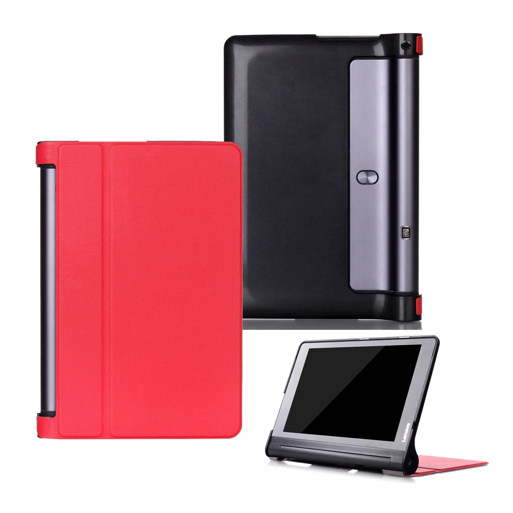 leather cover case for Lenovo Yoga Tab 3 Plus 10 YT-X703F Tablet Cover 10.1 inch Solid Stand Flip Folio