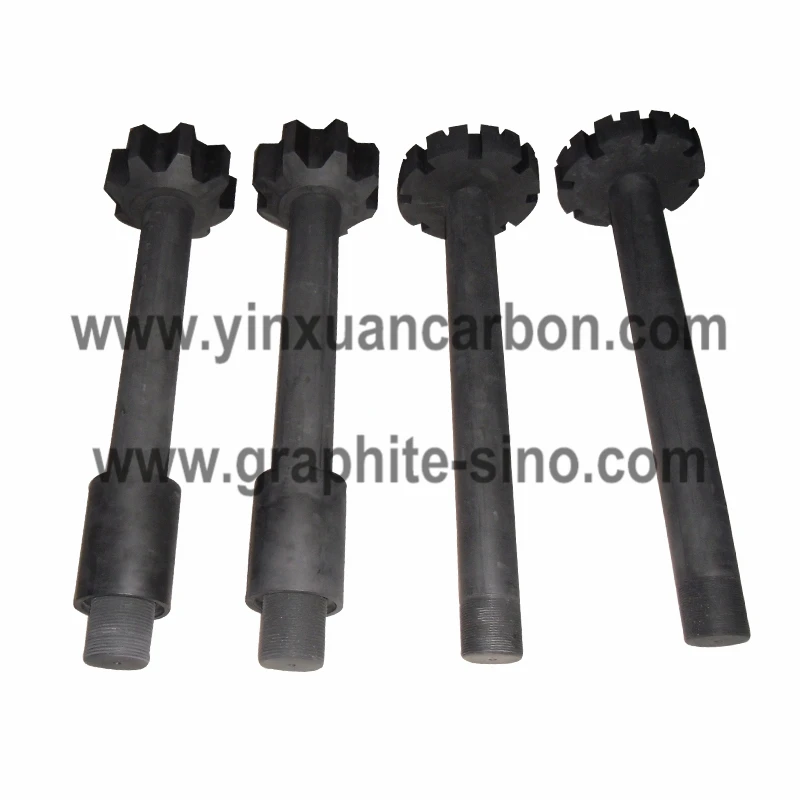 Алюминиевый дегазации мелкозернистая графит ротора и вала для медного литья