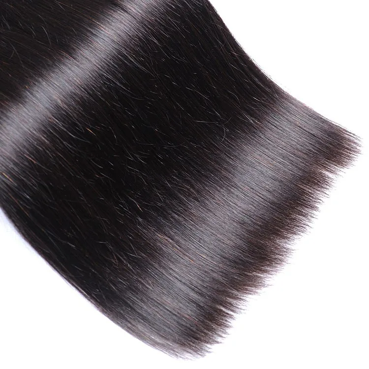 wholesale 8A brazilian mink human hair 3 bundles with 12 inch 4*4  lace closure straight body wave hair price for sale