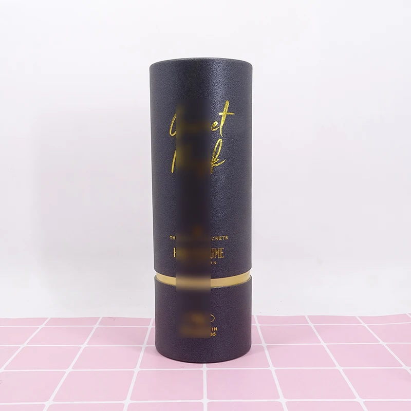 Biodegradable cream packaging round cylinder kraft paper tube for cosmetics