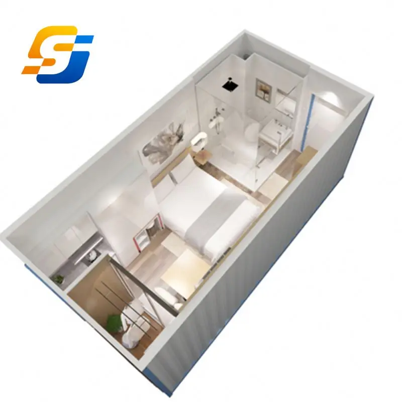 
Современный каркасный дом для общежития, Хорошо спроектированный, легко устанавливаемый на заказ  (60762597299)