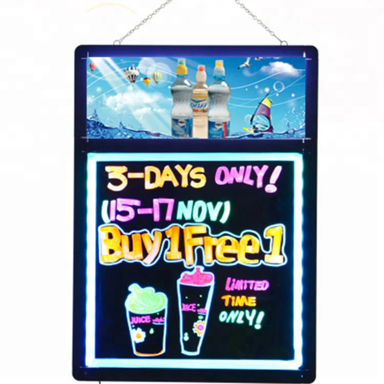 
New Products Invention Acrylic Panel Led Advertising Sign Board 
