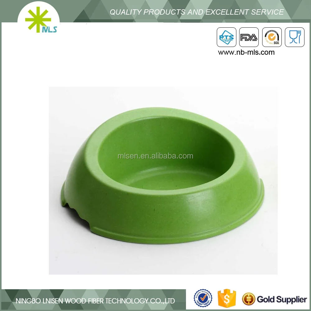 Customer printed bio bamboo fiber pet dog bowl