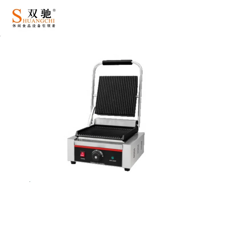  Сертификат CE один электрический бутербродов на Griller свяжитесь сэндвич griller SC-X221electric гриль контактный сертификат Одиночный Электрический Panini сэндвич-гриль