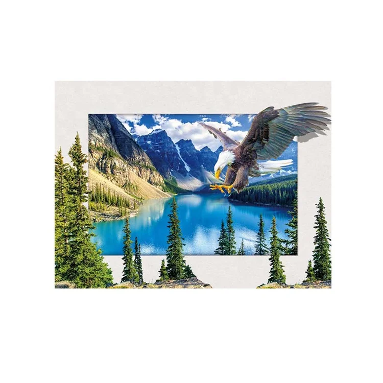 Пластиковая 5d линзовидная подвесная картина с индивидуальным логотипом