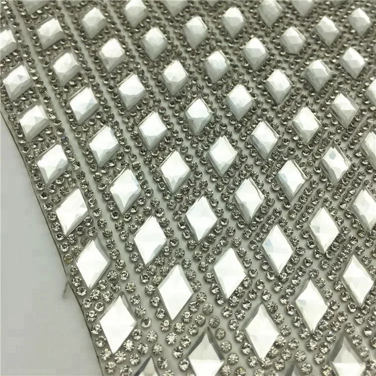 Rhinestone Shoes Garment Accessories Hotfix Rhinestone Sheet Rhinestone Mesh Trim