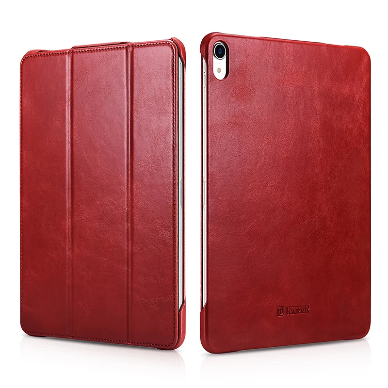 ICARER Best Price Genuine Leather Tablet Protective Case for iPad Pro 12.9 inch 2018