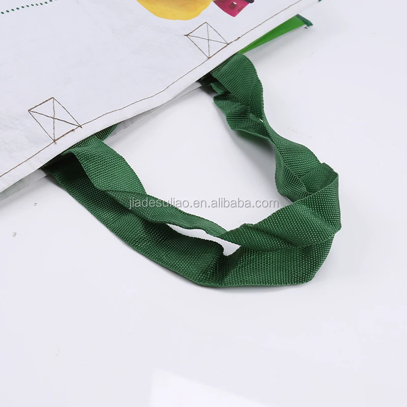 Unique design custom offset printed recycled used lady pp woven bag vietnam